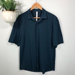 Lululemon Mens M Carry On Button Down Merino Shirt